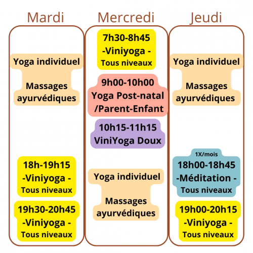 horaires yoga ma parenthese yoga